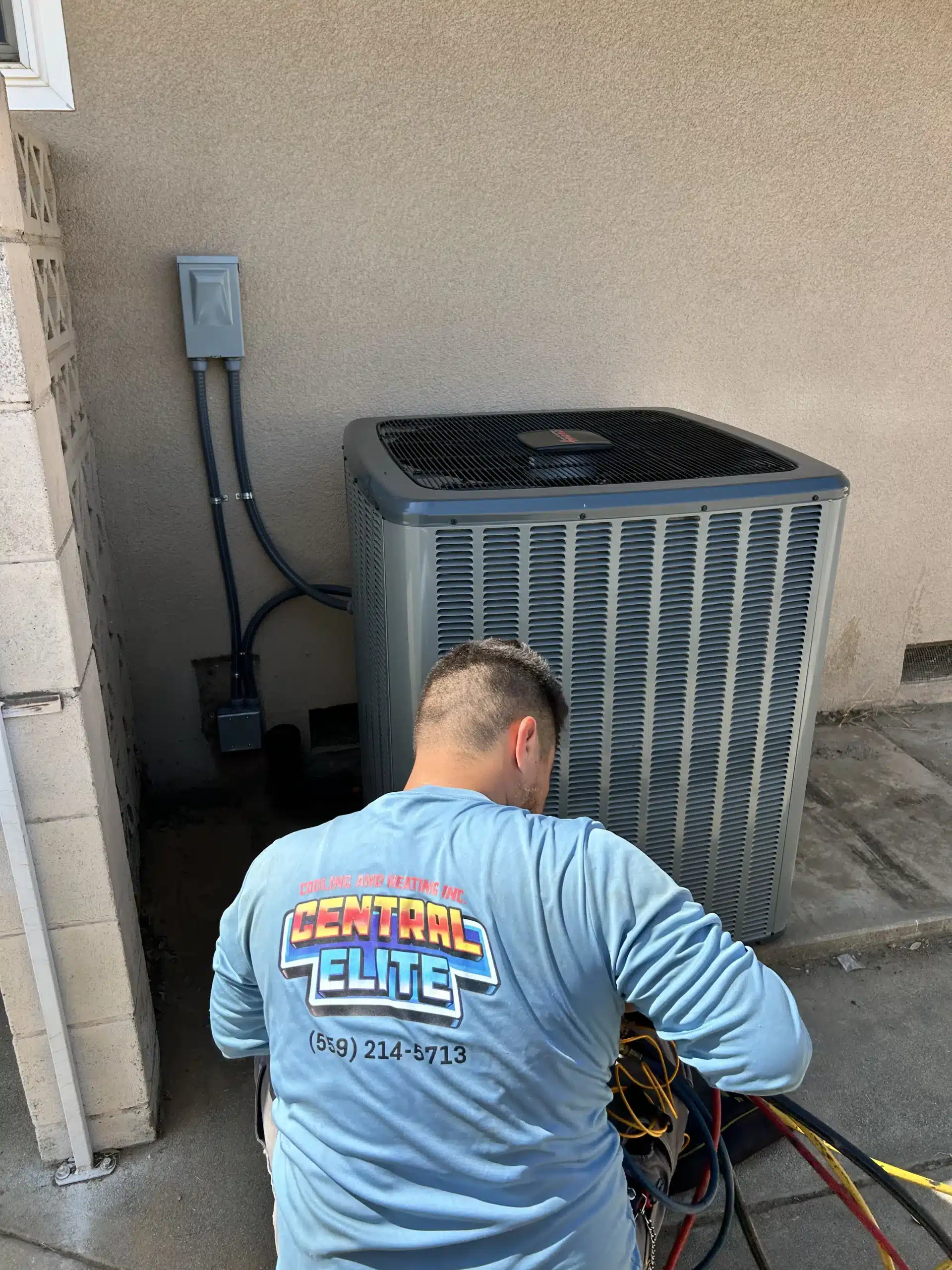 Central Elite picture of an AC Installation done in fresno